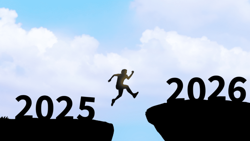 Make th ejump from 2025 to 2026